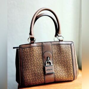 Guess brand bag brown color